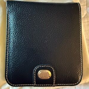 Dunhill Vintage Black Leather Bi-Fold Wallet in Original Box
